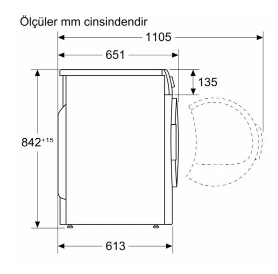 iQ500 Isı Pompalı Kurutma Makinesi 9 kg