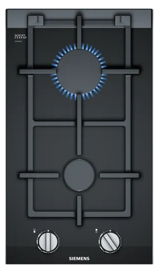 iQ700 Gazlı Domino Ocak 30 cm Seramik, Siyah