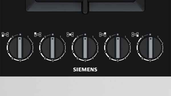 Siemens EP9A6QB90 Kendinden kumandalı, gazlı ankastre ocak