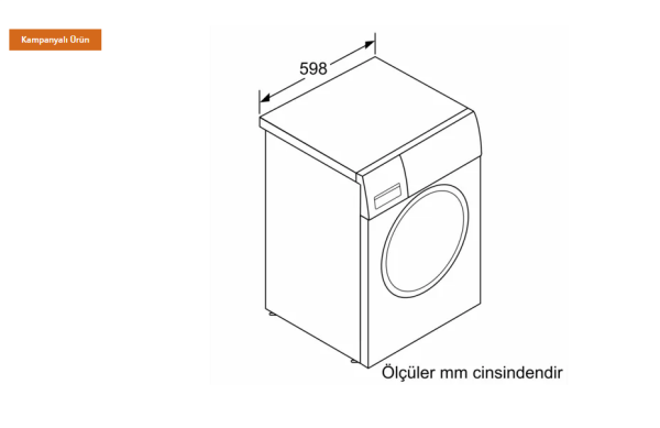 iQ300 Çamaşır Makinesi 9 kg 1200 dev./dak.