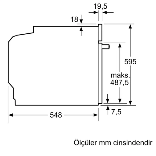iQ700 Ankastre Fırın 60 x 60 cm Siyah