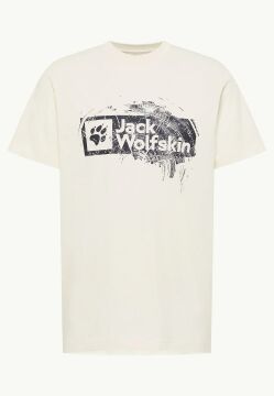 Jack Wolfskin Brand Erkek Tişört Beyaz