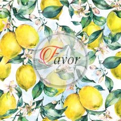 Limon Desenli Kumaş
