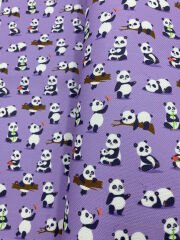 Panda Desenli Kumaş