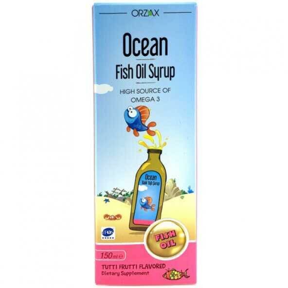 Orzax Ocean Tutti Frutti Karışık Meyve Aromalı Balık Yağı Şurup 150 ml