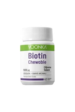 Voonka Biotin Chewable Takviye Edici Gıda 62 Çiğneme Tableti
