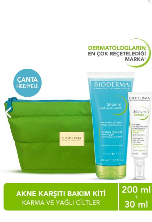 Bioderma Sebium Gözenek Karşıtı Bakım Kiti Çanta Hediyeli