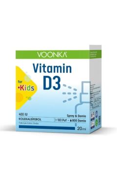 Voonka Vitamin D3 400 Iu Kids Sprey 20 ml - Takviye Edici Gıda