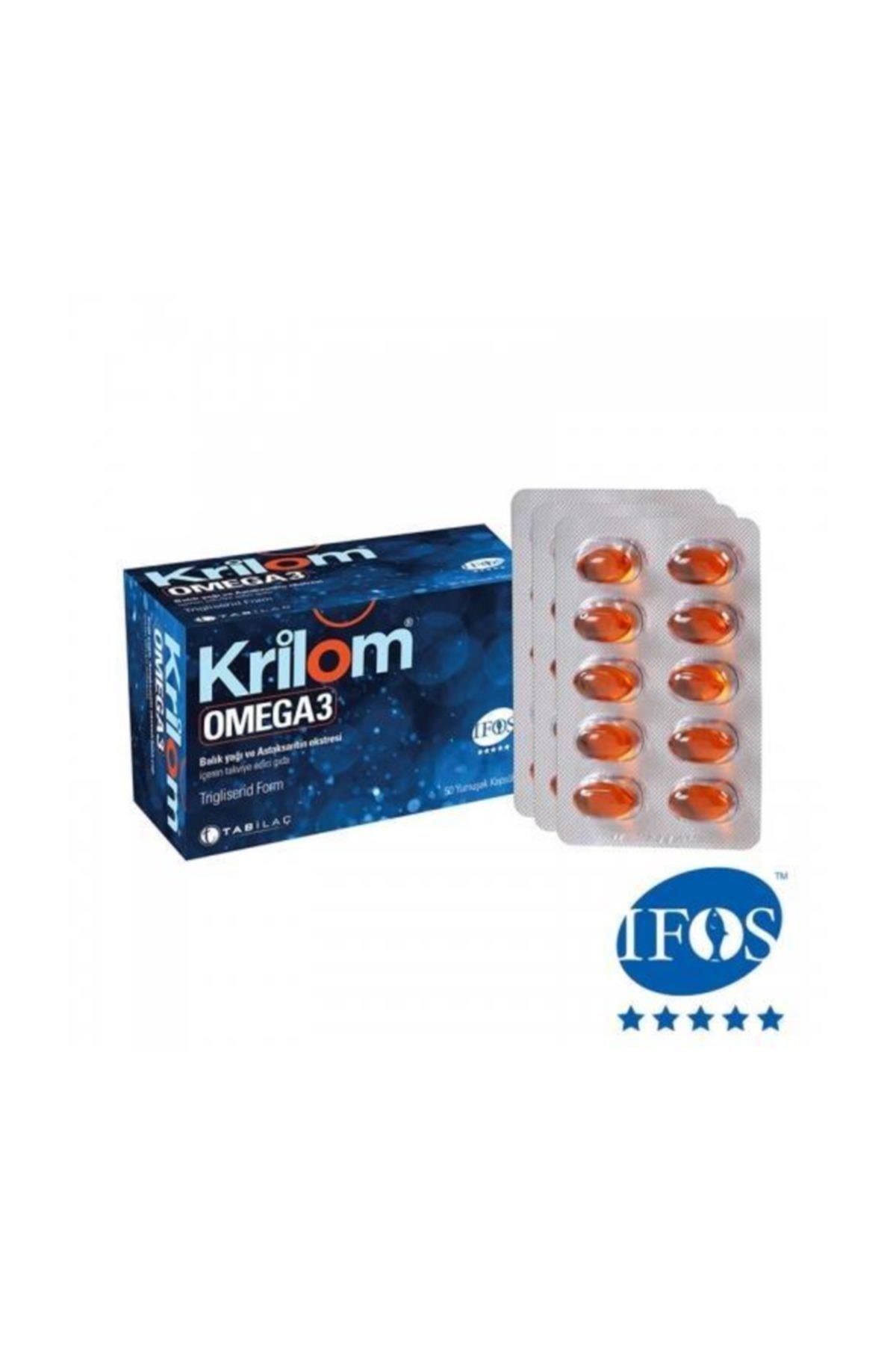 Krilom Omega 3 50 Yumuşak Kapsül-Takviye Edici Gıda