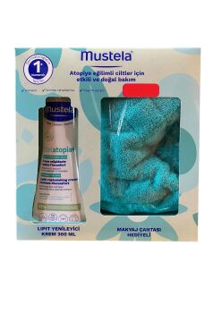 Mustela Stelatopia Lipit Yenileyici Krem 300 ml + Makyaj Çantası Hediyeli Set