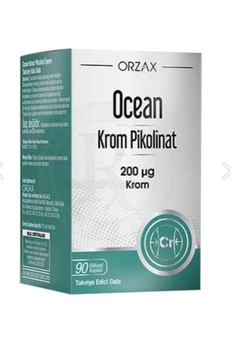 Orzax Ocean Krom Pikolinat 90 Bitkisel Kapsül