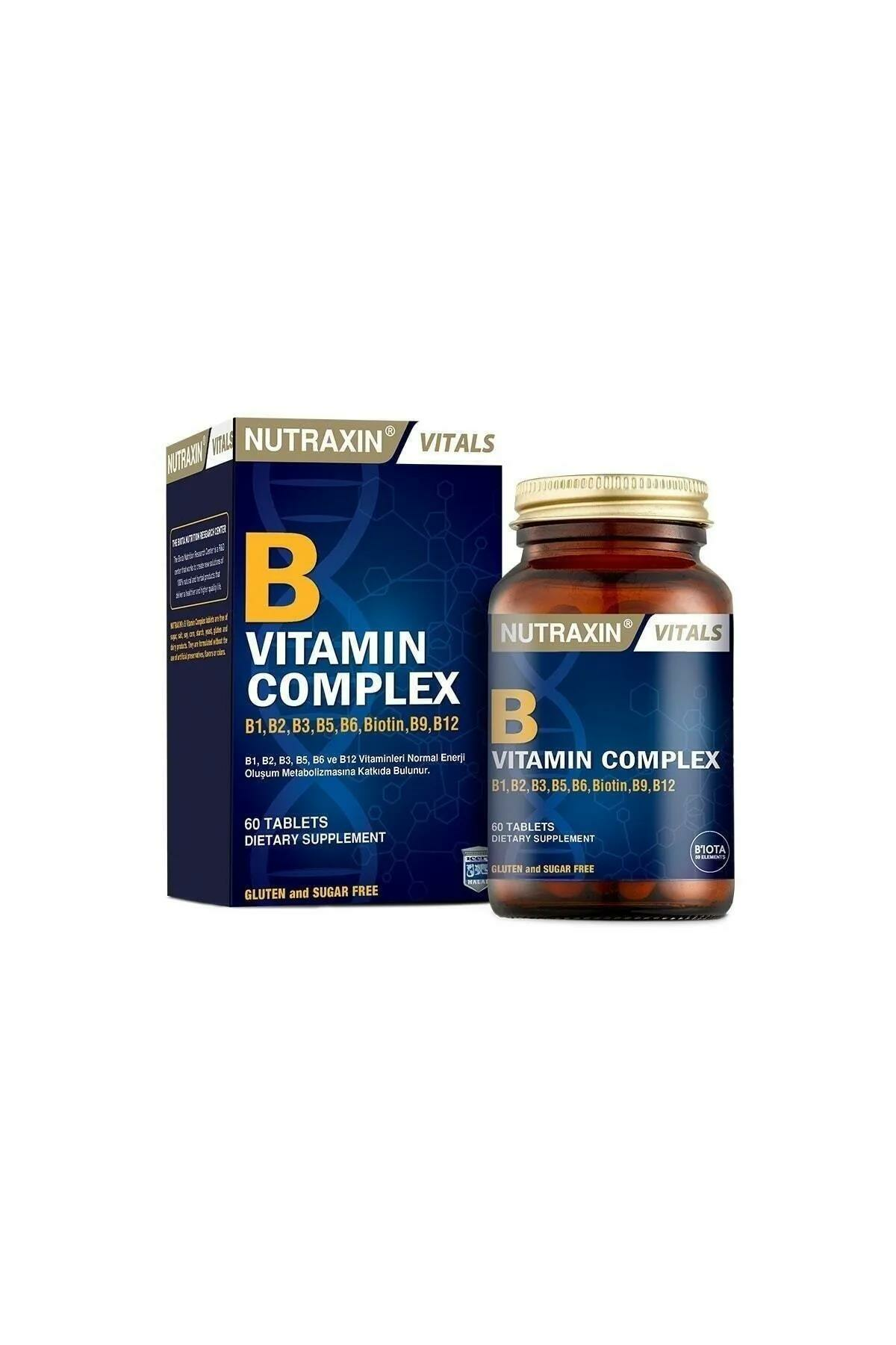 Nutraxin B Vitamin Complex 60 Kapsül