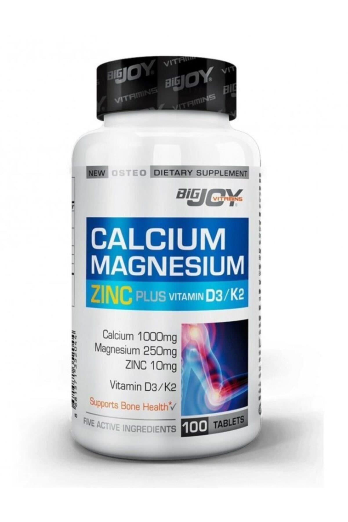 Bigjoy Calsium Magnesium 100 Tb.-Takviye Edici Gıda