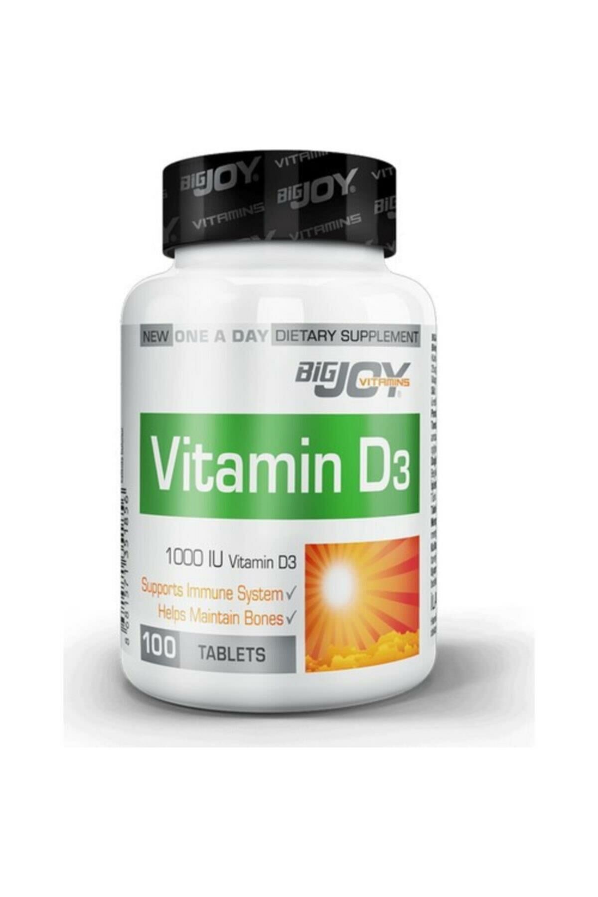 Bigjoy Vitamin D3 1000 IU 100 Tb.-Takviye Edici Gıda