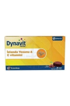 Dynavit Herbal İzlanda Yosunu ve C Vitamini İçerikli 16 Adet Pastil