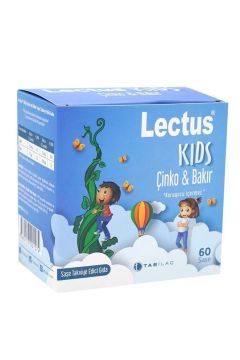 Tab Lectus Kids Çinko ve Bakır 60 Saşe