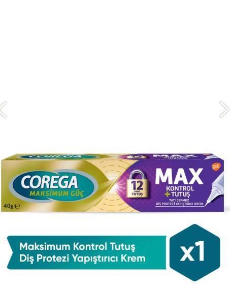 Corega Maksimum Kontrol Protez Yapıştırıcı Krem 40gr