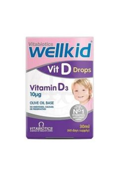 Vitabiotics Wellkid Vit D Drops Vitamin D3 10mcg 30ml Sprey
