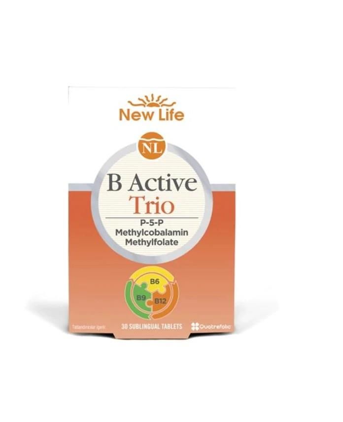 New Life B Active Trio Takviye Edici Gıda 30 Kapsül