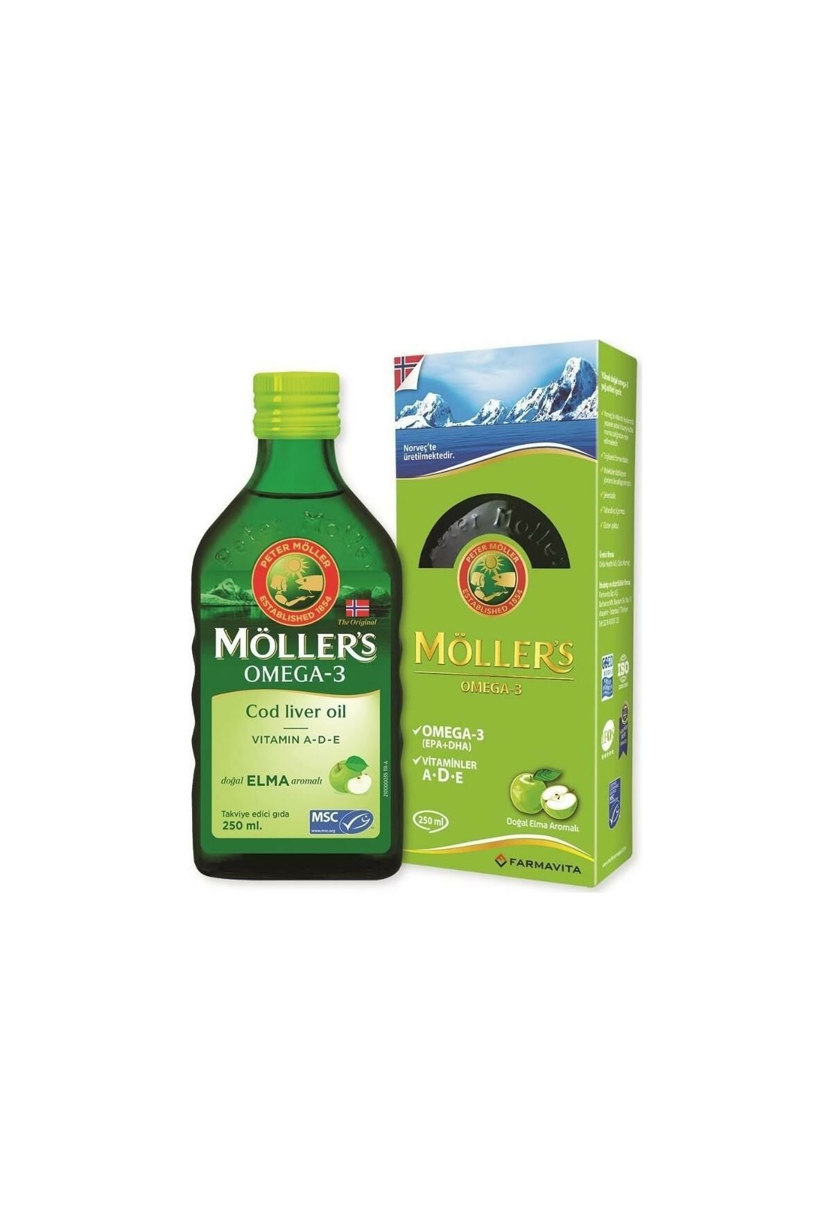 Möllers Omega-3 Sıvı Formu 250 ml - Elmalı