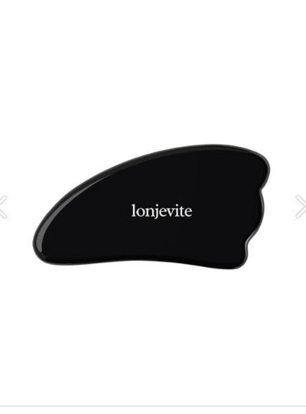 Lonjevite Siyah Obsidiyen Gua Sha | Wing-shape Black Obsidian Gua Sha