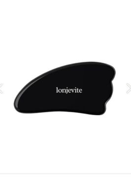 Lonjevite Siyah Obsidiyen Gua Sha | Wing-shape Black Obsidian Gua Sha