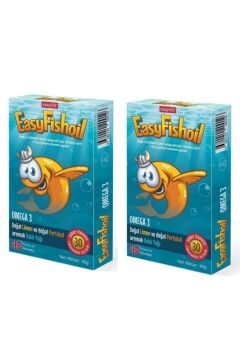 Easy Fishoil Balık Yağı Çiğnenebilir 30 Tablet X2 Adet