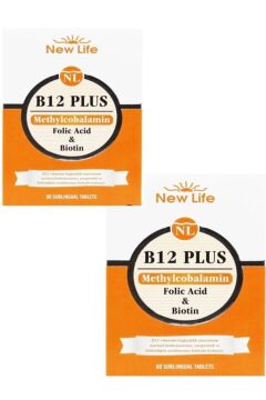 New Life B12 Plus Dilaltı 60 Tablet 2'li Paket