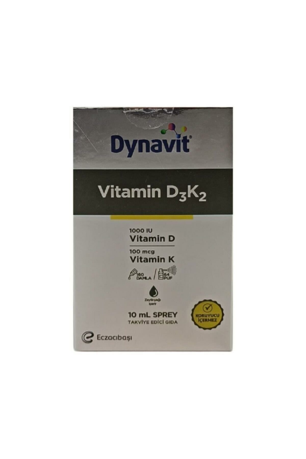 Dynavit Vitamin D3+K2 10 Ml Sprey-Takviye Edici Sprey