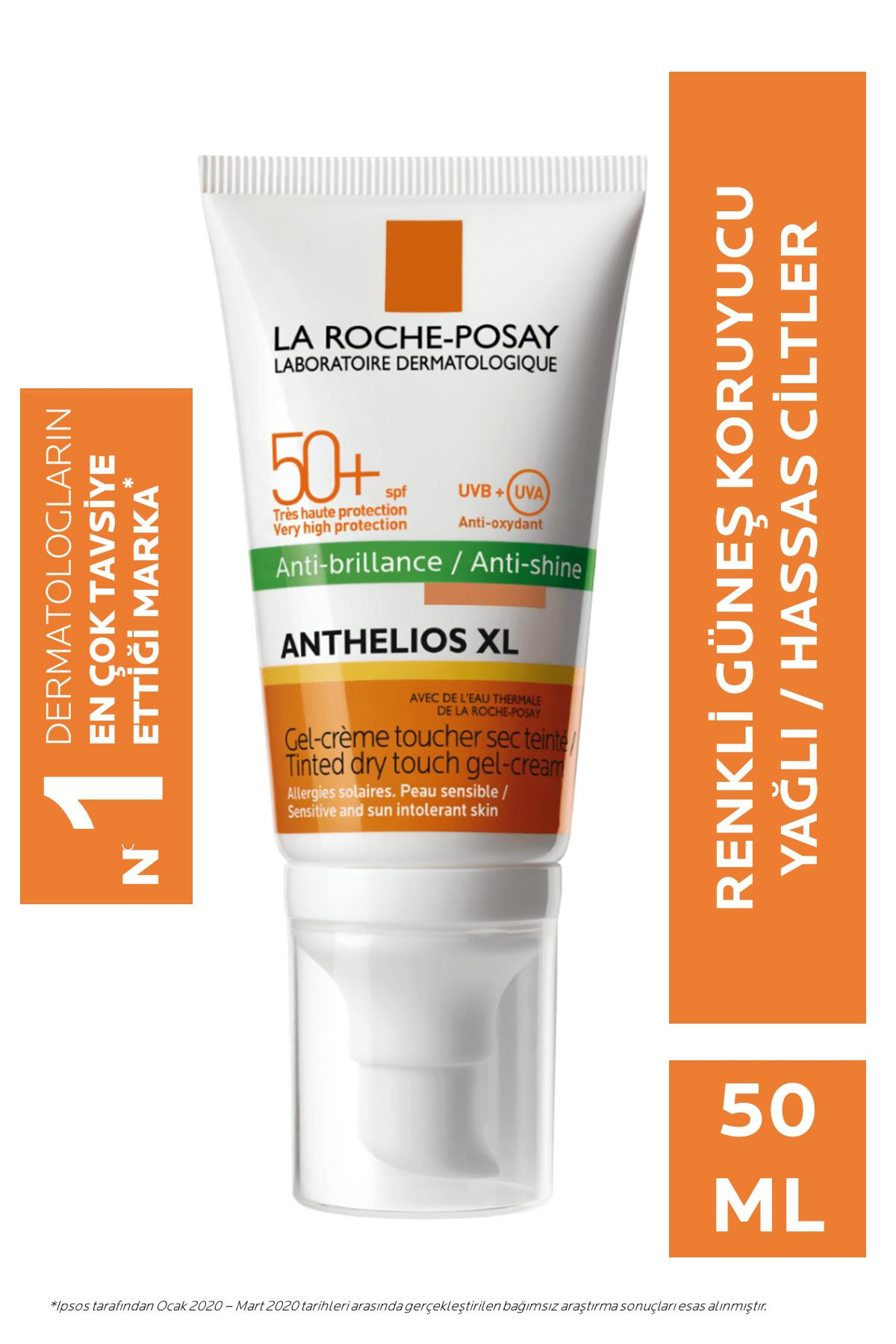 La Roche Anthelios XL Dry Touch Tinted SPF50+ 50ml-Renkli Güneş Koruyucu Krem