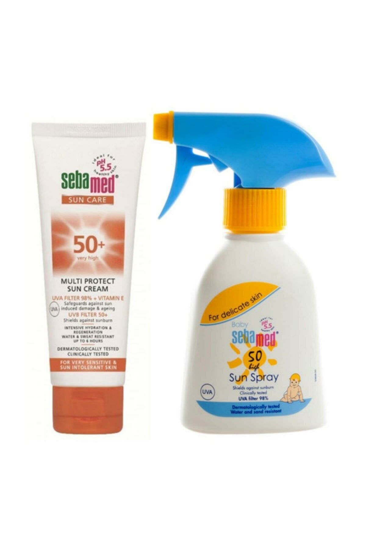 Sebamed Spf 50+ Güneş Kremi 75 ml + Bebe Güneş Spreyi Spf 50 200 ml