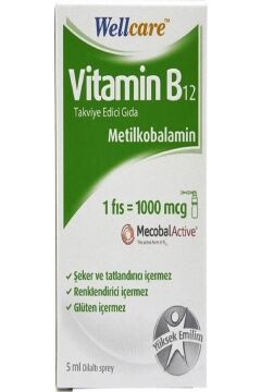 Wellcare Vitamin B12 Dilaltı Sprey 5 Ml