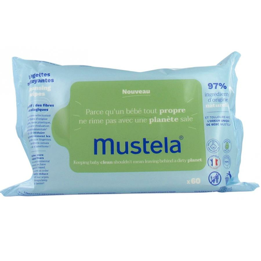 Mustela Avocado Cleansing Wipes 60 Adet