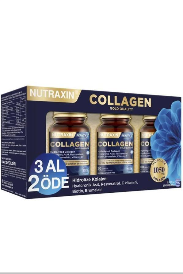 Nutraxin Beauty Gold Collagen 30 Tablet (3 Al 2 Öde)