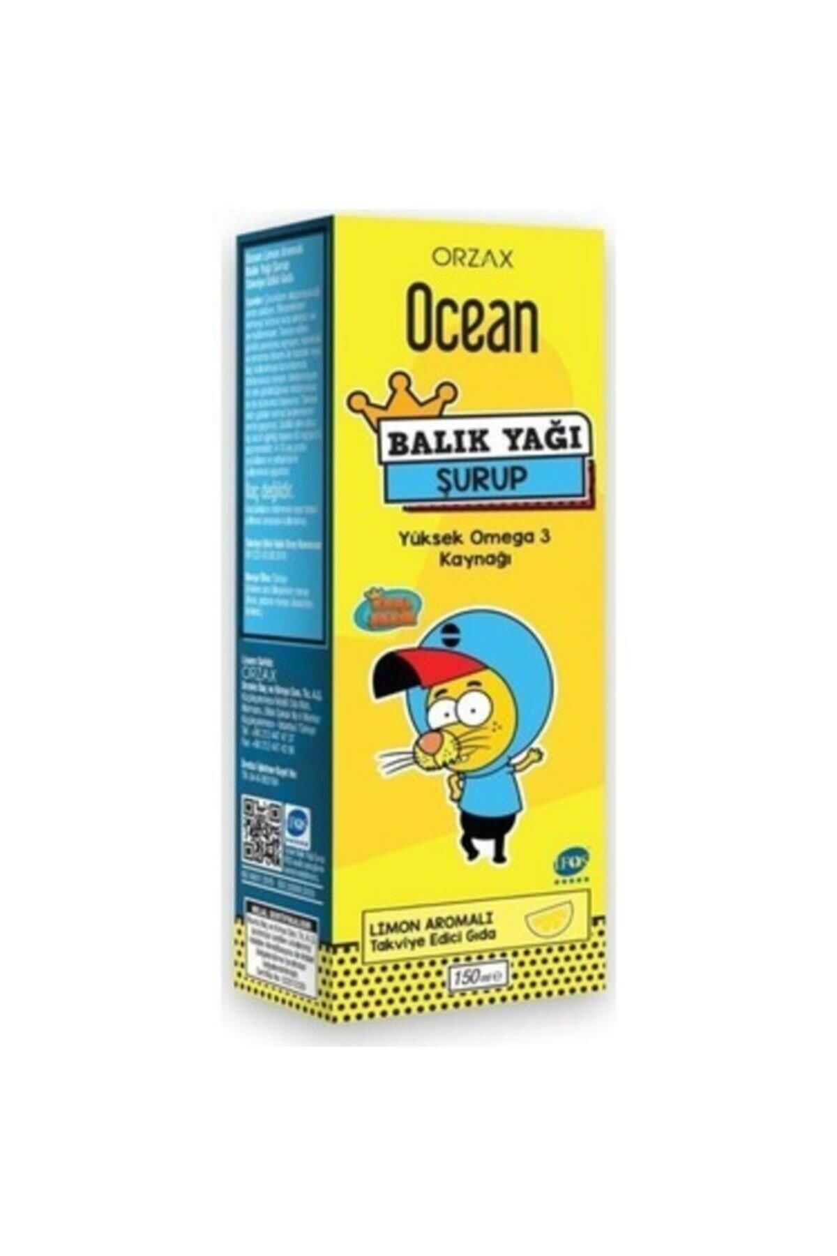 Ocean Omega3 Limon Aromalı Balık Yağı Şurup 150 ml
