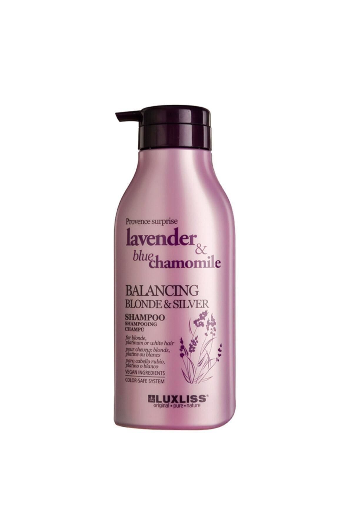 Luxlıss Luxliss Lavender Blue Chamomile Balancing Blonde Silver Shampoo 500 Ml