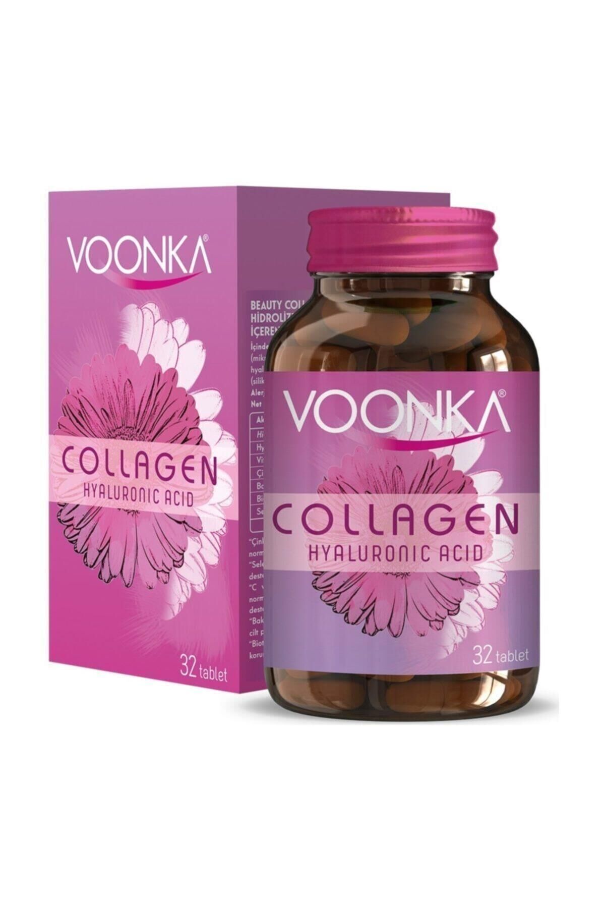 Voonka Collagen Hyaluronic Acid 32 Tablet-Kollajen