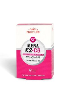 NewLife Mena K2+D3 30 Kapsül-Besin Takviyesi