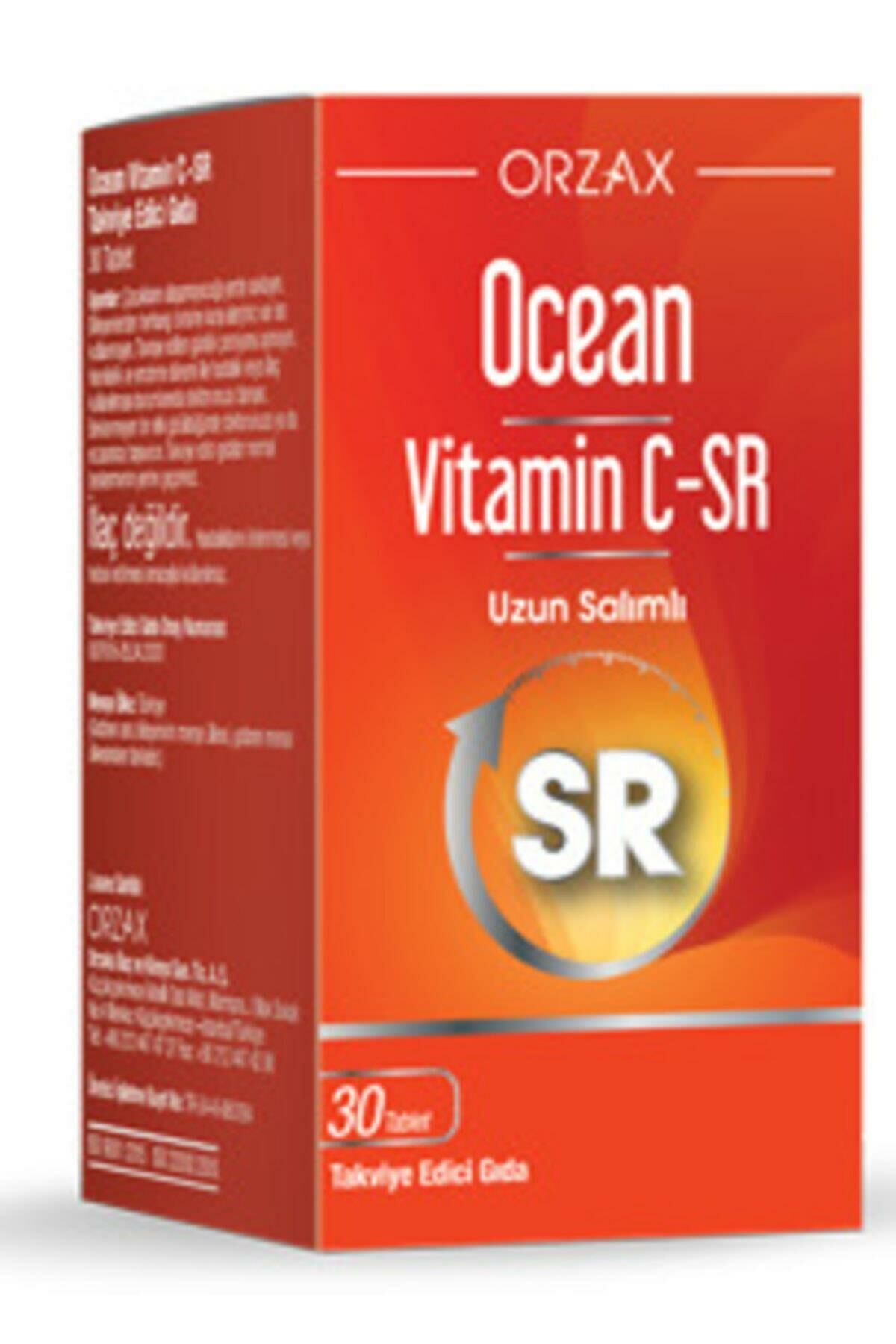 Ocean Vitamin C Sr 500 Mg 30 Tablet-Gıda Takviyesi