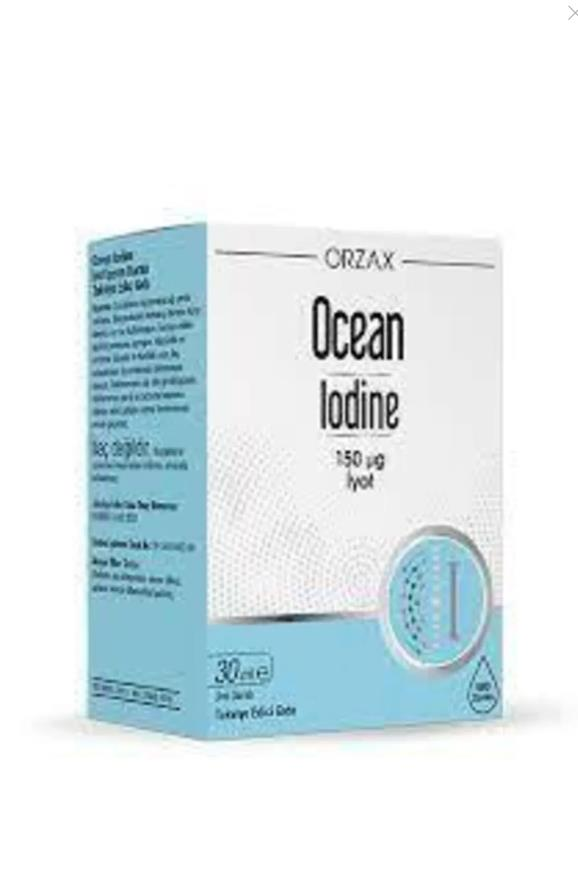 Orzax Ocean Iodine 150 μg İyot Takviye Edici Gıda 30 ml