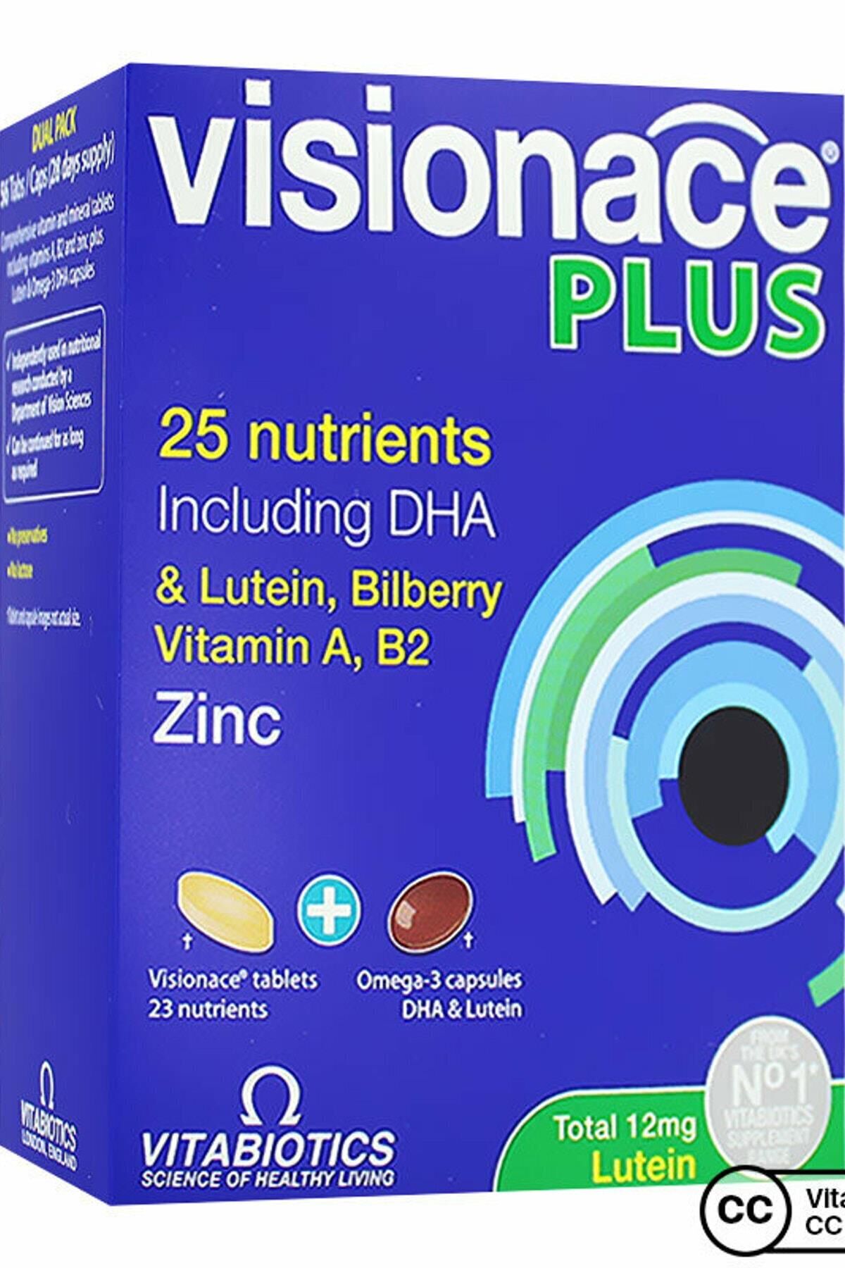 Vitabiotics Visionace Plus 28 Tb. & 28 Kapsül-Besin Takviyesi