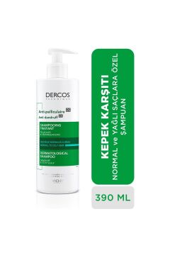 Vichy Dercos Antipel Gras Kepeğe Karşı Şampuan 390 Ml