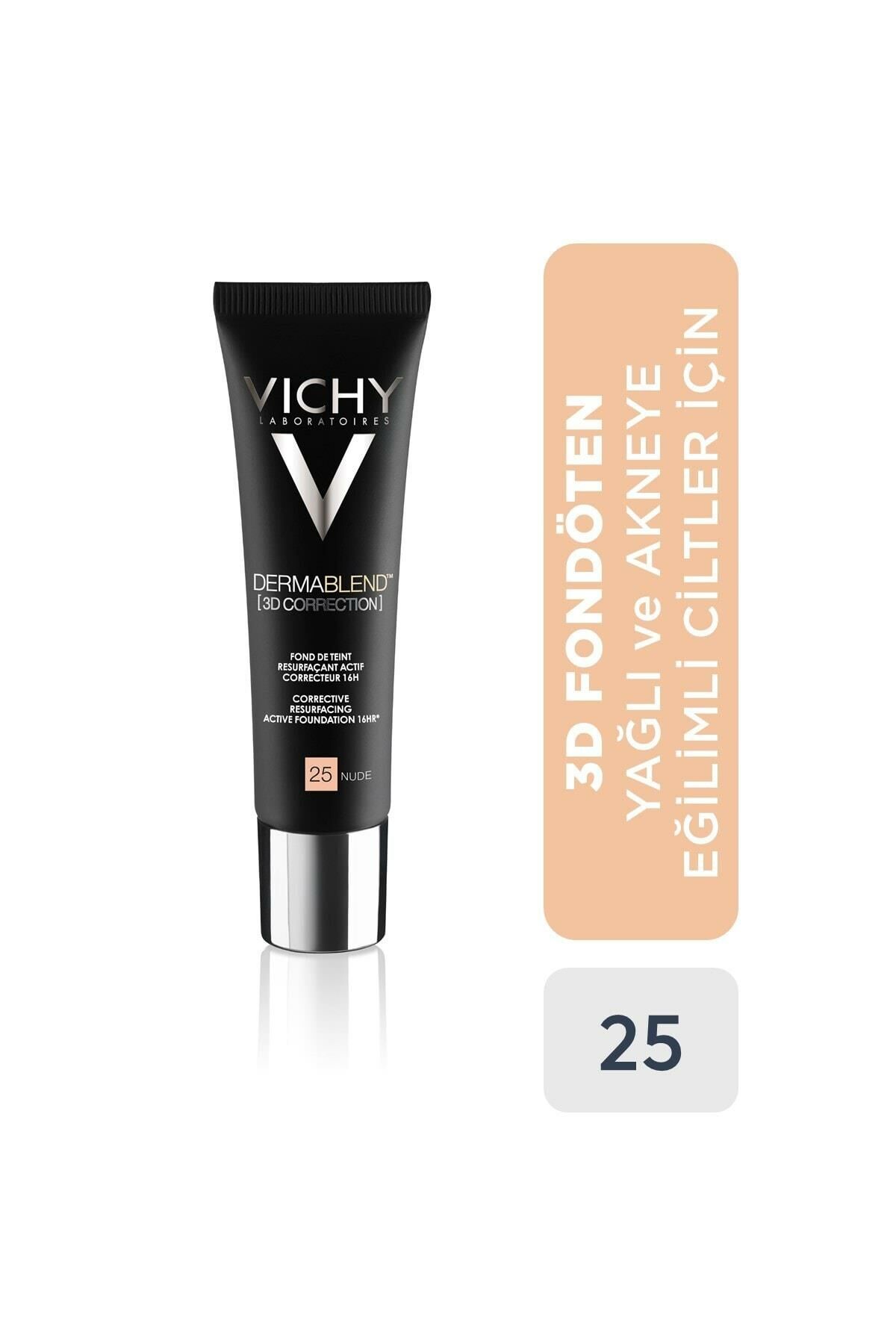 Vichy Dermablend 3D Correction 25 Nude 30 ml-Fondöten