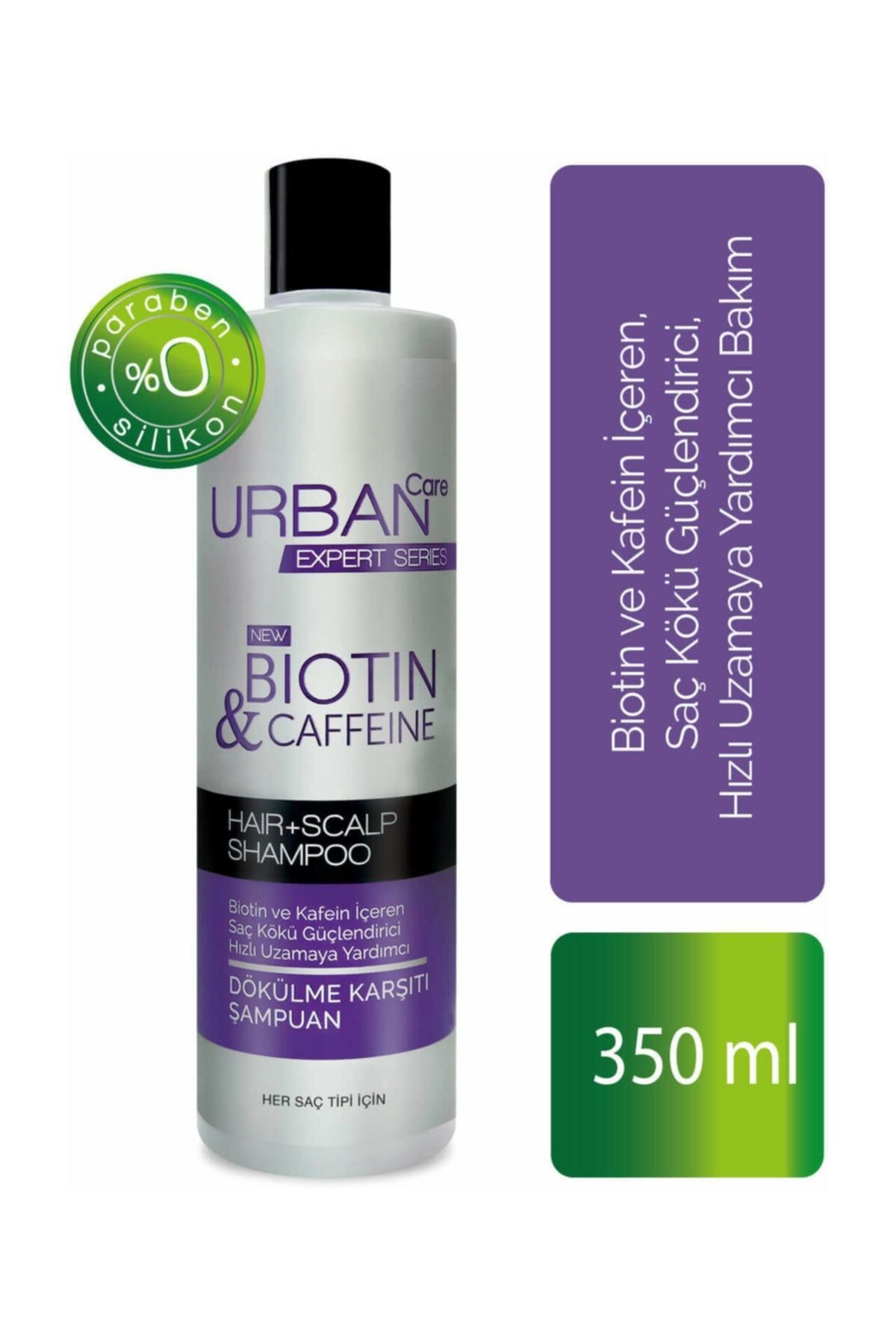 KULLANILMAYAN KART Urban Care Biotin ve Kafein İçeren Şampuan 350 Ml