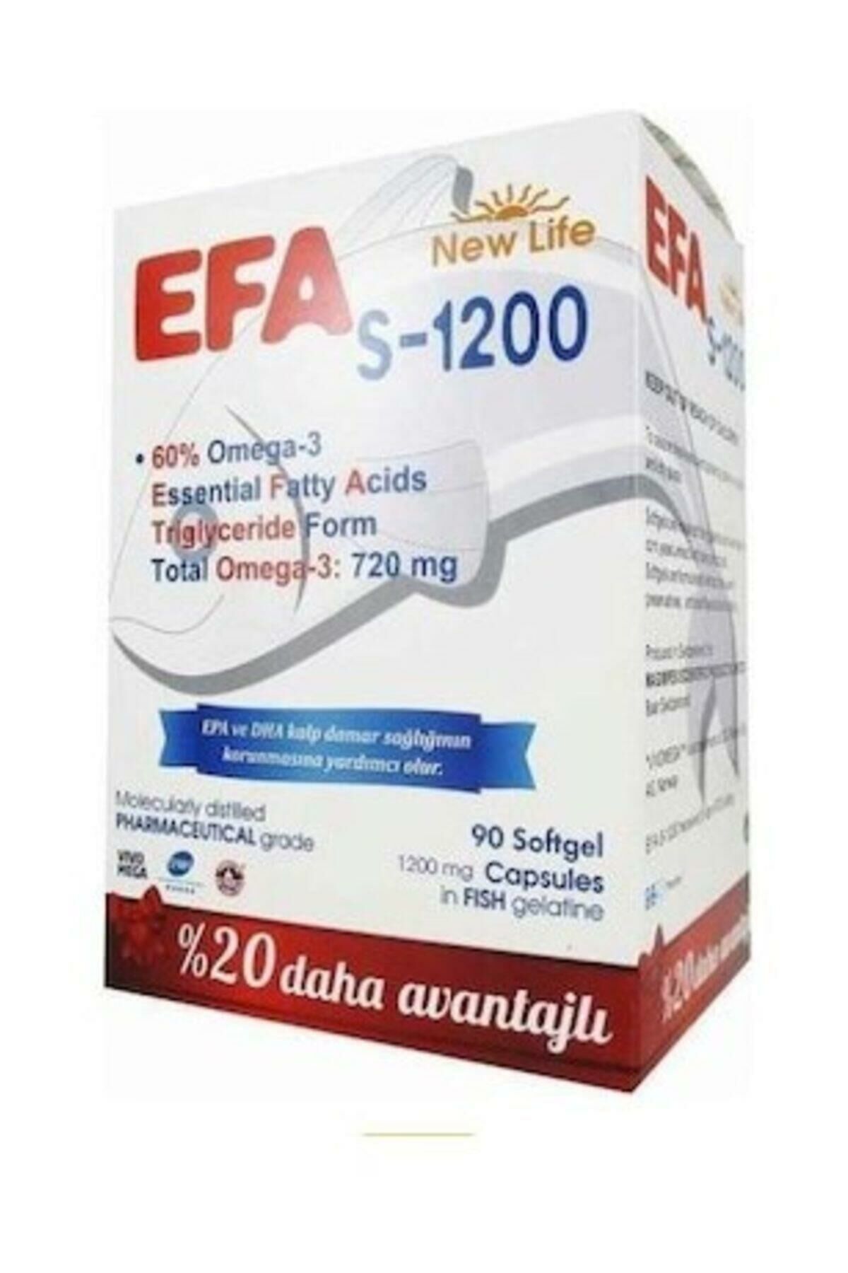 Newlife Efa S-1200 90 Kapsül-Takviye Edici Gıda
