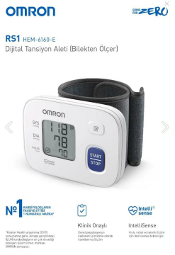 Omron Rs1 (hem-6160-e) Bilekten Ölçer Tansiyon Aleti RS1