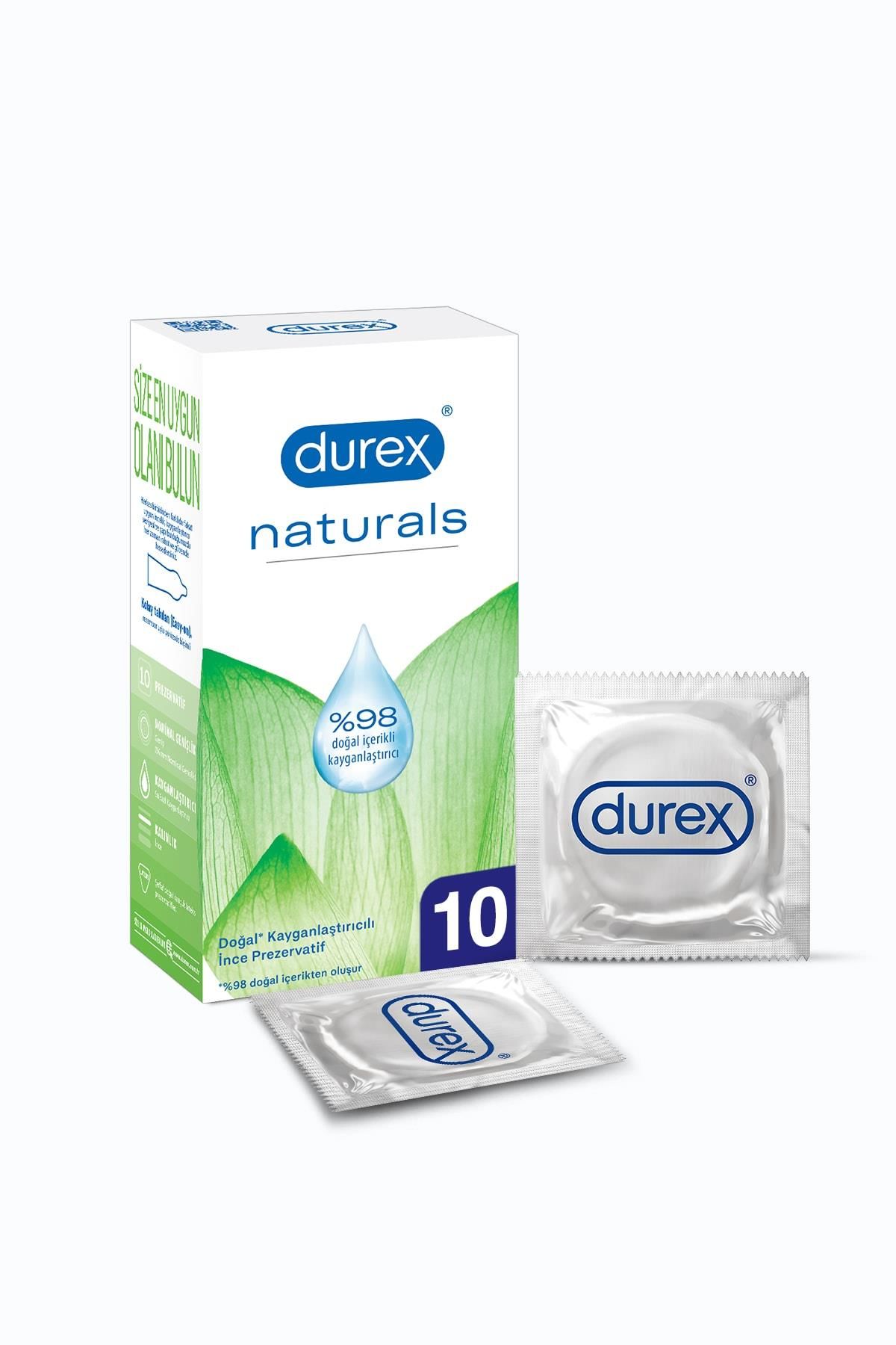 Durex Naturals Prezervatif 10 'lu
