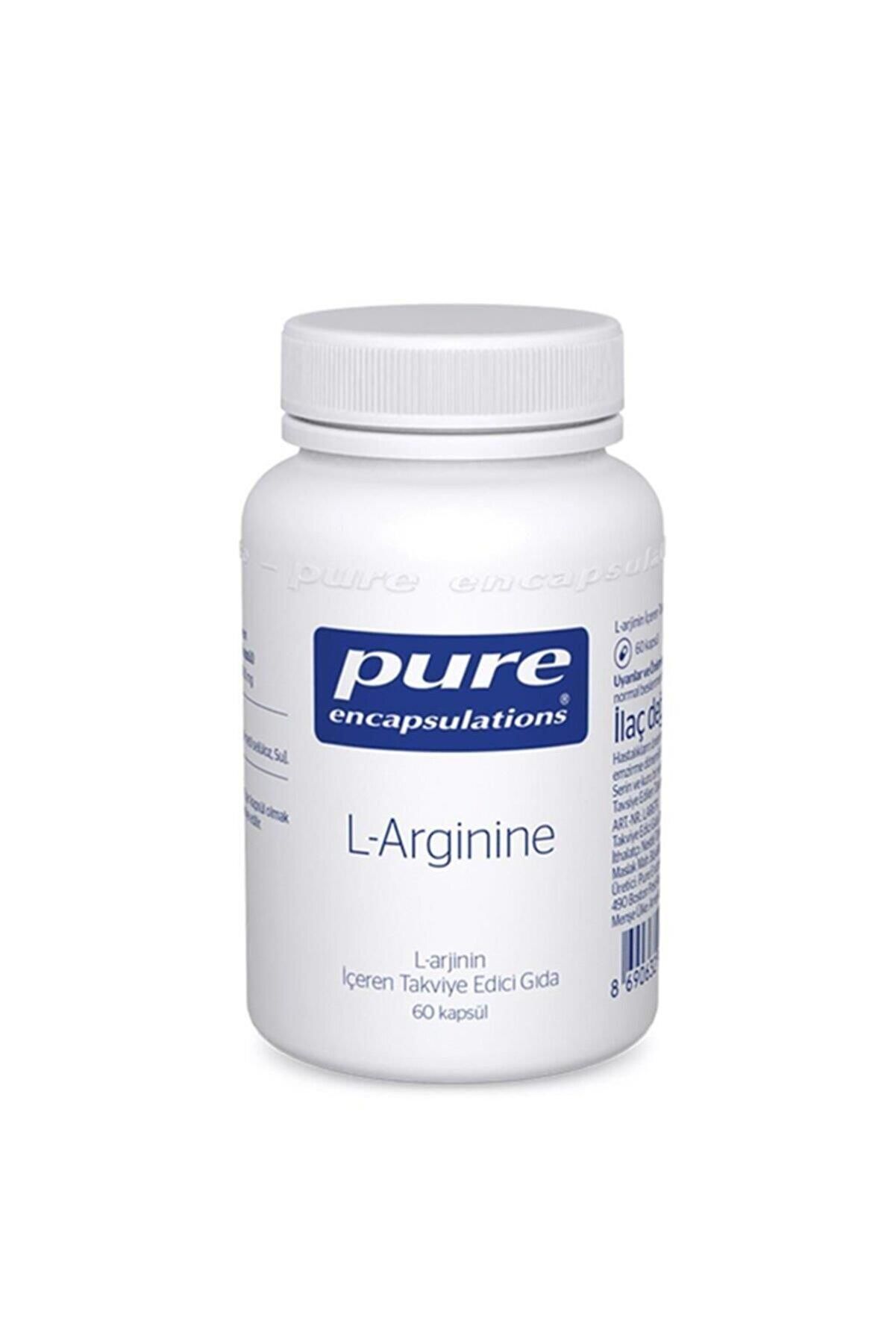 Pure Encapsulations L-arginine 60 Kapsül