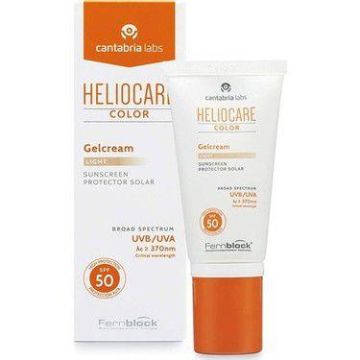 Heliocare Color Spf 50 Gelcream Light 50ml-Renkli Yağsız Jel Krem