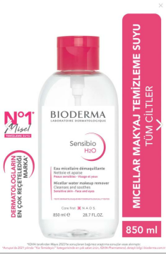 Bioderma Sensibio H2O Yüz ve Makyaj Temizleme Suyu 850 ml